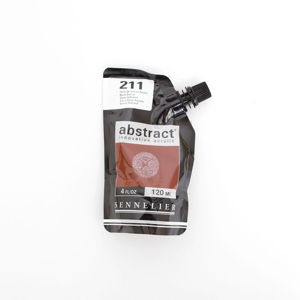 Abstract, Acrylic, Art & School, 120ml, Satin, 242861, Burnt Sienna